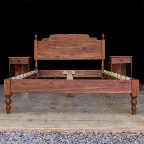 Bed Frame Shaped Headboard Polish Services