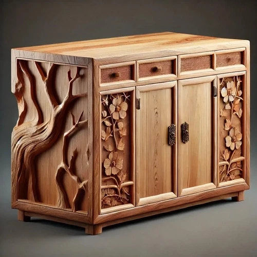 Custom Wood Cabinet Polishing