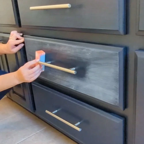 Rustoleum cabinet restoration